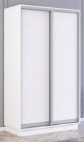 Dulap cu uşi glisante Mobildor-Lux Fox 110x200 (110 Alb) Uși PAL ambele