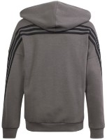 Hanorac pentru copii Adidas U Fi 3S Fz Hd Charcoal/Black, s.164 imaginea #2 — magazin online Desire.md