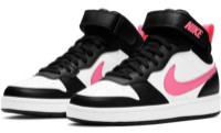 Ботинки детские Nike Court Borough Mid 2 Gs Black/White/Sunset Pulse, s.35.5