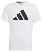 Tricou pentru copii Adidas Train Essentials Aeroready Logo Regular-Fit Tee White, s.164