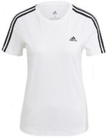 Женская футболка Adidas Shirt 3 Stripes White/Black, s.S