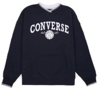 Женская толстовка Converse Retro Chuck Oversized V-Neck Black, s.M фото №1 — интернет-магазин Desire.md