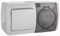 Întrerupător + priză El-Bi Eva 554-011500-923