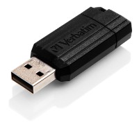 USB Flash Drive Verbatim PinStripe 32Gb Black (49064)