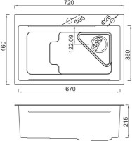 Chiuvetă de bucătărie Gappo GS7246-6 imaginea #2 — magazin online Desire.md