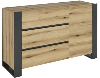 Comodă Magnusplus Combo 1300x788x421 Gri Grafit/Stejar Evoke Coast C22