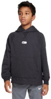 Детская толстовка Nike B Nk Df Athl Flc Po Hoodie Black/Heather Grey/White, s.XS