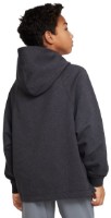 Детская толстовка Nike B Nk Df Athl Flc Po Hoodie Black/Heather Grey/White, s.XS фото №2 — интернет-магазин Desire.md