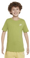 Детская футболка Nike B Nsw Tee Emb Futura Pear/White, s.XL