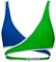 Лиф Puma Swim Women Contour Plunge Top 1P Blue/Fluo Green, s.XS