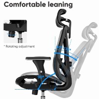 Scaun de birou Deli KF231 Black imaginea #3 — magazin online Desire.md