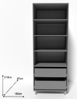 Dulap Smartex N10 100x57x210cm Белый imaginea #2 — magazin online Desire.md