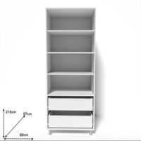 Шкаф Smartex N10 80x57x210cm Белый фото №2 — интернет-магазин Desire.md