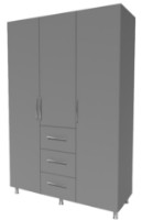 Шкаф Smartex N12 140x52x210cm Графит