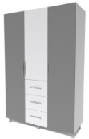 Шкаф Smartex N12 160x52x210cm Белый/Графит фото №1 — интернет-магазин Desire.md