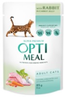 Hrană umedă pentru pisici Optimeal Adult Cats Rabbit 85g imaginea #1 — magazin online Desire.md
