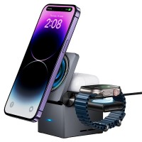 Încărcător Hoco CQ8 Folding 3-in-1 Metal Gray imaginea #4 — magazin online Desire.md