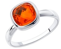 Кольцо Sokolov из серебра с камнем Swarovski 17 (94-110-00775-1)