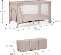 Pătuț pliabil Kinderkraft Joy2 Beige (KLJOY02BEG000AC) imaginea #7 — magazin online Desire.md