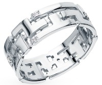 Кольцо Estet из серебра с цирконами 17 (01K1511609)