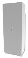 Шкаф Smartex N6 80X52x210cm Белый/Графит фото №1 — интернет-магазин Desire.md