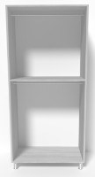 Шкаф Smartex N6 100x52x2110cm Белый/Графит фото №2 — интернет-магазин Desire.md
