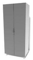 Dulap Smartex N7 120x52x210cm Белый/Графит imaginea #1 — magazin online Desire.md