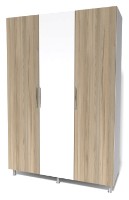 Шкаф Smartex N8 160x52x210cm Белый/Дуб Светлый