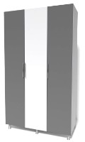 Dulap Smartex N9 120x47x210cm Белый/Графит imaginea #1 — magazin online Desire.md