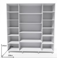 Dulap Smartex N9 200x47x210cm Графит imaginea #2 — magazin online Desire.md