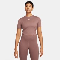 Женская футболка Nike W Nsw Tee Essntl Slim Crp Lbr Smokey Mauve/White, s.S фото №1 — интернет-магазин Desire.md