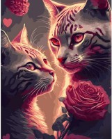 Tablou pe numere Strateg Загадочные кошки (GS899)