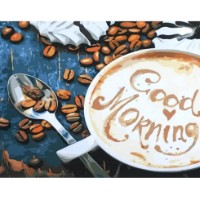 Tablou pe numere Strateg Кофе Good Morning (GS099)