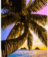 Tablou pe numere Strateg Пальма над морем (GS732)