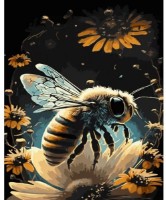 Tablou pe numere Strateg Пчела среди цветов (GS1003)