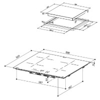Индукционная панель Faber FCH 64 BK KL фото №2 — интернет-магазин Desire.md
