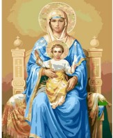 Tablou pe numere Strateg Храмовая Богородица на троне (GS920)