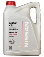Моторное масло Nissan Synthetic Technology SN 0W-20 5L