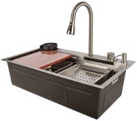 Кухонная мойка Art Flame Set Sharlota 78x45 Satin