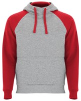 Hanorac pentru bărbați Roly Badet 1058 Heather Grey/Red, s.M