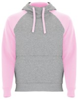 Мужская толстовка Roly Badet 1058 Heather Grey/Light Pink, s.XXL