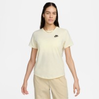 Tricou de dame Nike W Nsw Tee Club Coconut Milk/Black, s.L imaginea #1 — magazin online Desire.md