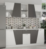 Bucătărie ML-Mobila Бриз 2.0м Alb/Antracit