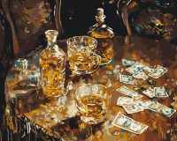 Tablou pe numere Brushme Золотой отдых (BS53980)