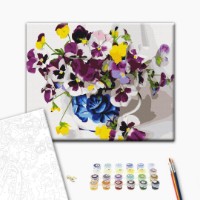 Tablou pe numere Brushme Фиалки (BS29810) imaginea #2 — magazin online Desire.md