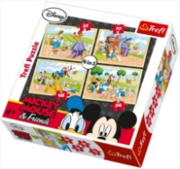 Пазл Trefl 4in1 Mickey Mouse (34117)