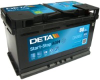 Автомобильный аккумулятор Deta DK800 Micro-Hybrid AGM