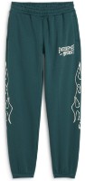 Детские спортивные штаны Puma Basketball Caution Sweat Pants B Cold Green, s.164