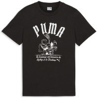 Tricou pentru copii Puma Graphics Super Break Tee B Puma Black, s.140