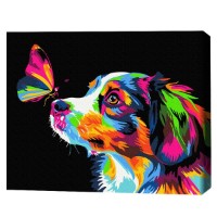 Tablou pe numere Brushme Цветное прикосновение (BSB0029FC)